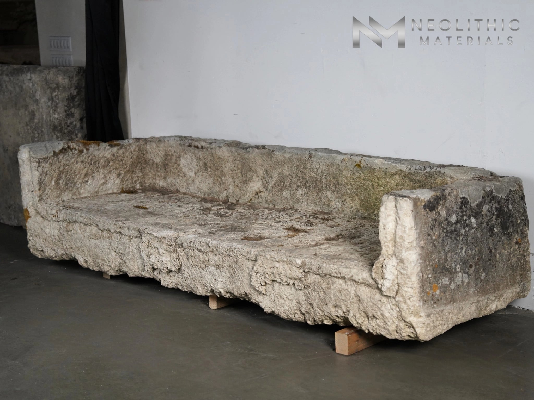 French Antique Limestone Trough